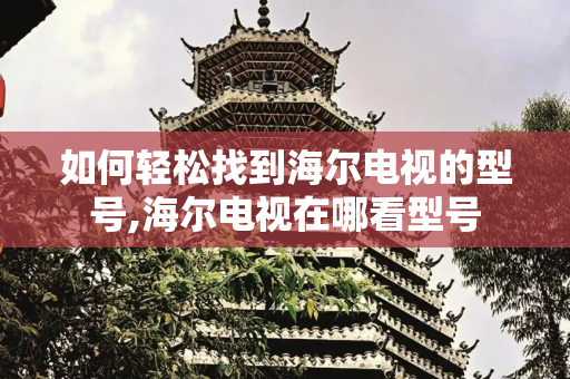 如何轻松找到海尔电视的型号,海尔电视在哪看型号
