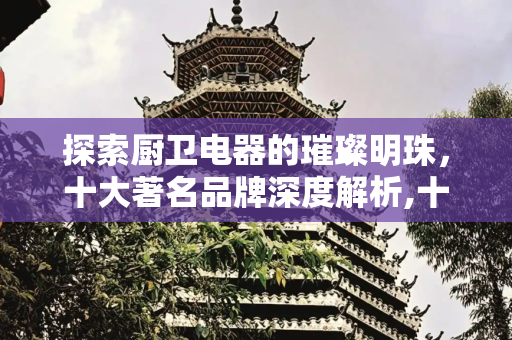 探索厨卫电器的璀璨明珠，十大著名品牌深度解析,十大著名厨卫电器品牌