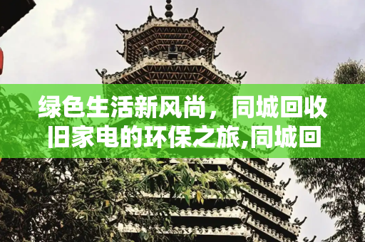 绿色生活新风尚，同城回收旧家电的环保之旅,同城回收旧家电