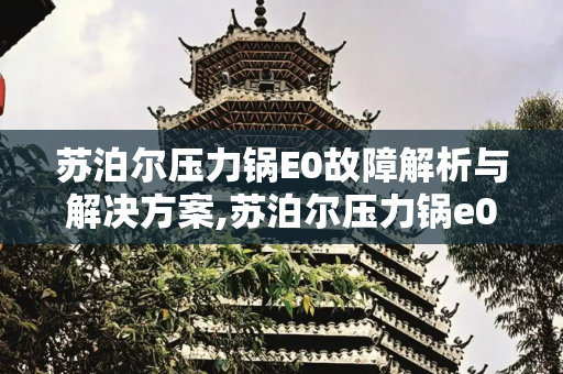 苏泊尔压力锅E0故障解析与解决方案,苏泊尔压力锅e0怎么回事