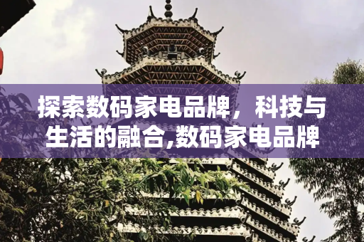 探索数码家电品牌，科技与生活的融合,数码家电品牌