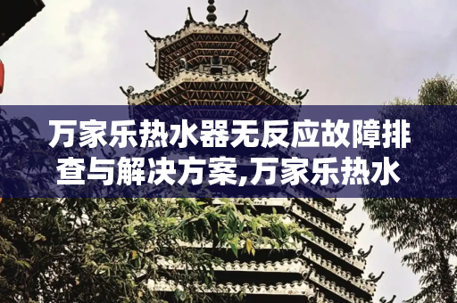 万家乐热水器无反应故障排查与解决方案,万家乐热水器插上电源没反应