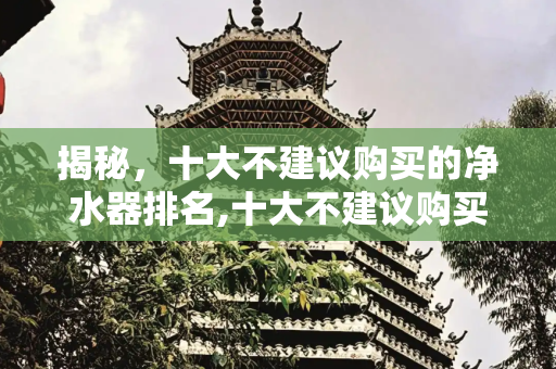 揭秘，十大不建议购买的净水器排名,十大不建议购买的净水器排名