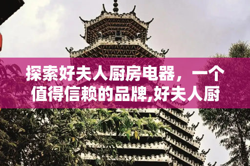 探索好夫人厨房电器，一个值得信赖的品牌,好夫人厨房电器是品牌吗