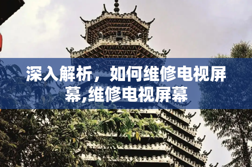 深入解析，如何维修电视屏幕,维修电视屏幕