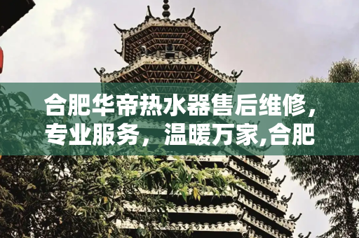 合肥华帝热水器售后维修，专业服务，温暖万家,合肥华帝热水器售后维修