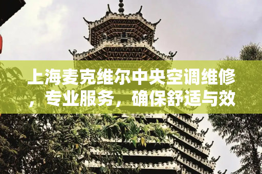 上海麦克维尔中央空调维修，专业服务，确保舒适与效率,上海麦克维尔中央空调维修