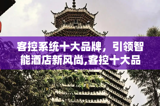 客控系统十大品牌，引领智能酒店新风尚,客控十大品牌