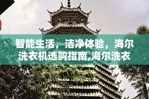 智能生活，洁净体验，海尔洗衣机选购指南,海尔洗衣机选购