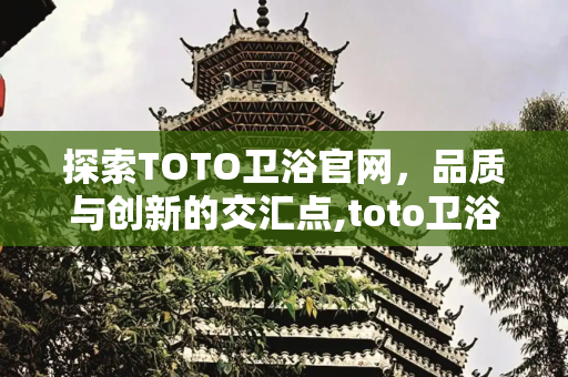 探索TOTO卫浴官网，品质与创新的交汇点,toto卫浴官网官网
