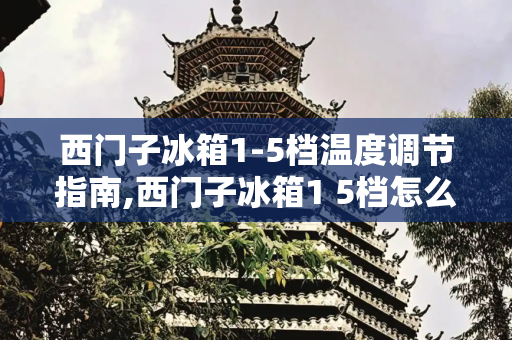 西门子冰箱1-5档温度调节指南,西门子冰箱1 5档怎么调