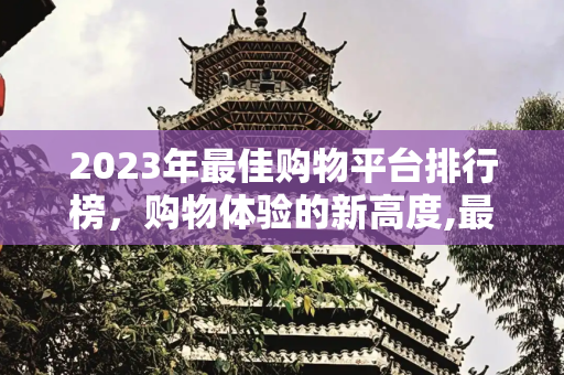 2023年最佳购物平台排行榜，购物体验的新高度,最好的购物平台排行榜