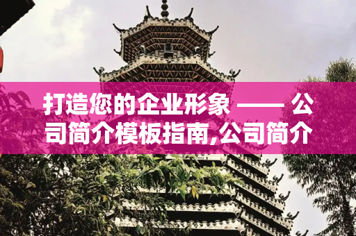 打造您的企业形象 —— 公司简介模板指南,公司简介模板