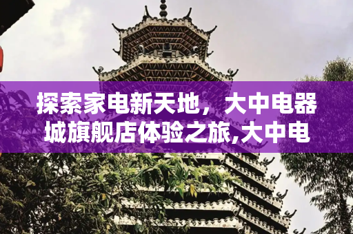 探索家电新天地，大中电器城旗舰店体验之旅,大中电器城旗舰店
