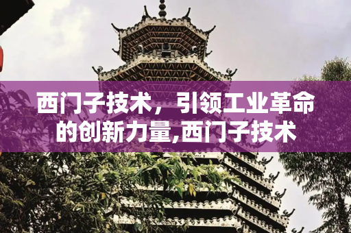 西门子技术，引领工业革命的创新力量,西门子技术