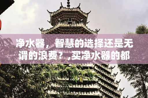 净水器，智慧的选择还是无谓的浪费？,买净水器的都是傻子