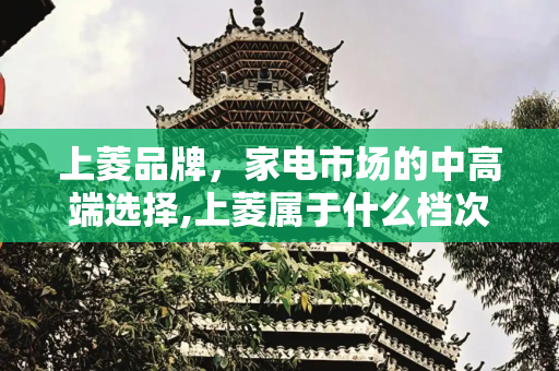上菱品牌，家电市场的中高端选择,上菱属于什么档次