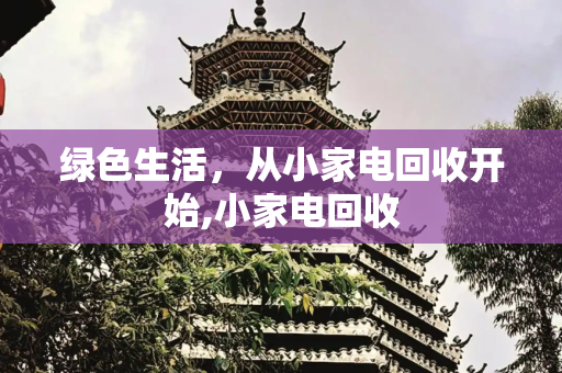 绿色生活，从小家电回收开始,小家电回收