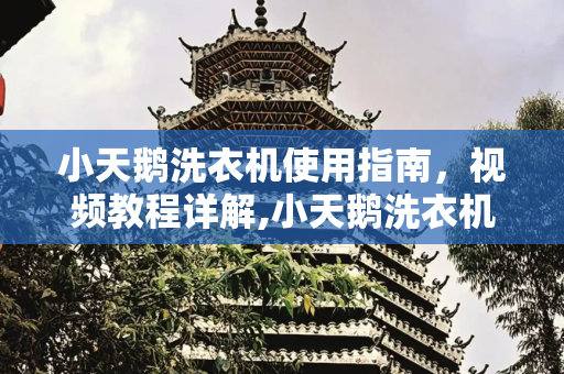 小天鹅洗衣机使用指南，视频教程详解,小天鹅洗衣机教程视频