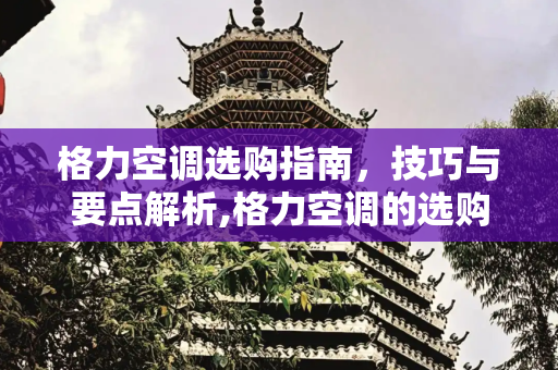 格力空调选购指南，技巧与要点解析,格力空调的选购技巧