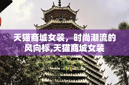 天猫商城女装，时尚潮流的风向标,天猫商城女装