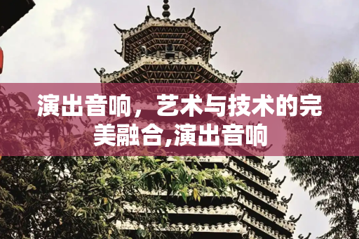 演出音响，艺术与技术的完美融合,演出音响