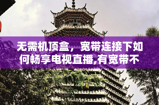 无需机顶盒，宽带连接下如何畅享电视直播,有宽带不用机顶盒怎么看电视