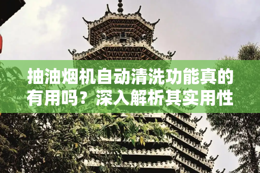抽油烟机自动清洗功能真的有用吗？深入解析其实用性,抽油烟机自动清洗有用吗