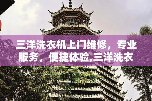 三洋洗衣机上门维修，专业服务，便捷体验,三洋洗衣机上门维修