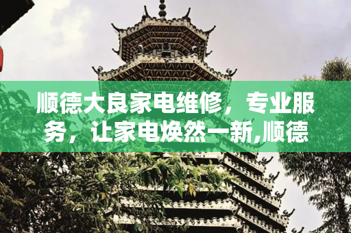 顺德大良家电维修，专业服务，让家电焕然一新,顺德大良家电维修