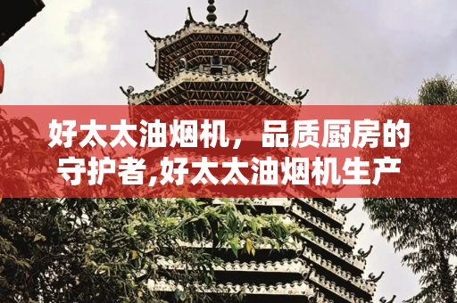 好太太油烟机，品质厨房的守护者,好太太油烟机生产厂家在哪里