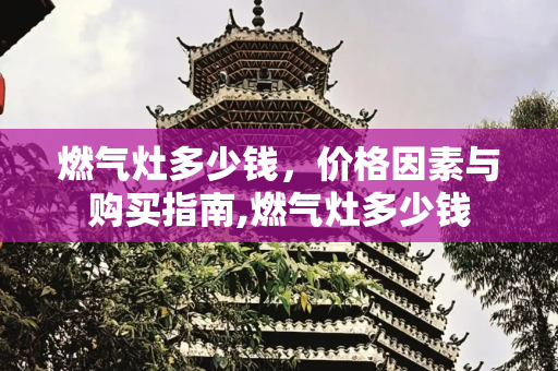 燃气灶多少钱，价格因素与购买指南,燃气灶多少钱