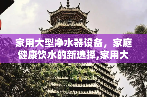 家用大型净水器设备，家庭健康饮水的新选择,家用大型净水器设备