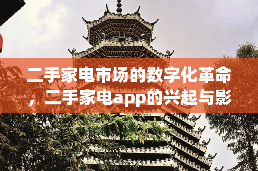 二手家电市场的数字化革命，二手家电app的兴起与影响,二手家电app