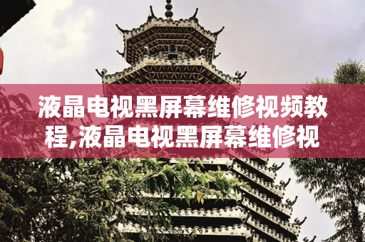 液晶电视黑屏幕维修视频教程,液晶电视黑屏幕维修视频