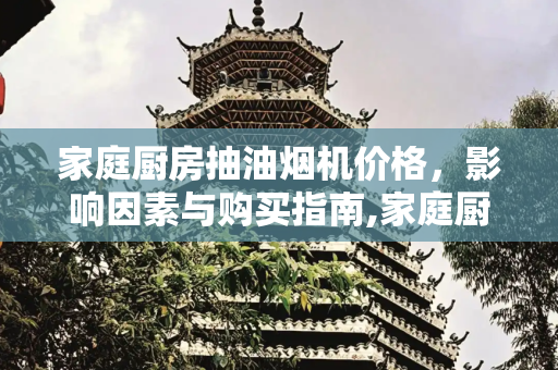 家庭厨房抽油烟机价格，影响因素与购买指南,家庭厨房抽油烟机价格